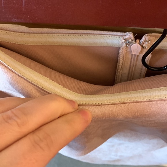 NWT REVOLVE SUPERDOWN Rebecca Strapless Shoulder Ruffle Cream Mini Dress Size XL - Picture 5 of 11